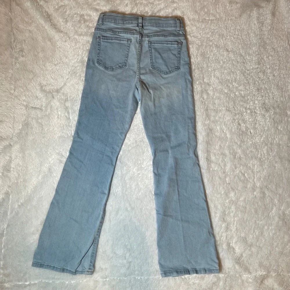The‎ Childrens Place Girls Light Wash Flare Denim Jeans Size 12 Boho Y2K Retro